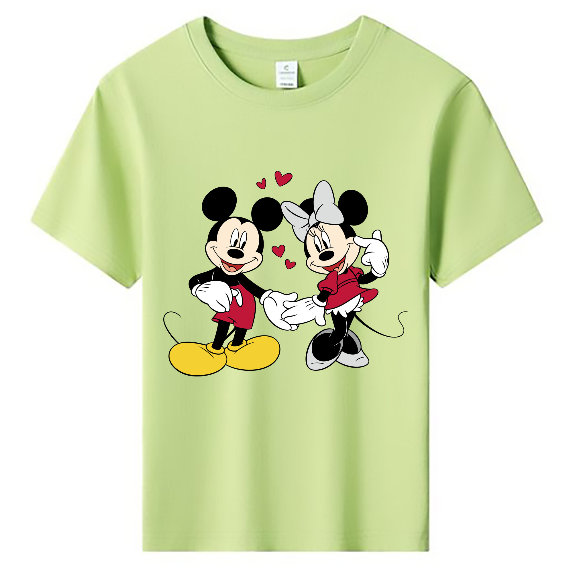 ミッキーマウス Mickey Mouse 綿100％キッズTシャツ（フロントプリント）